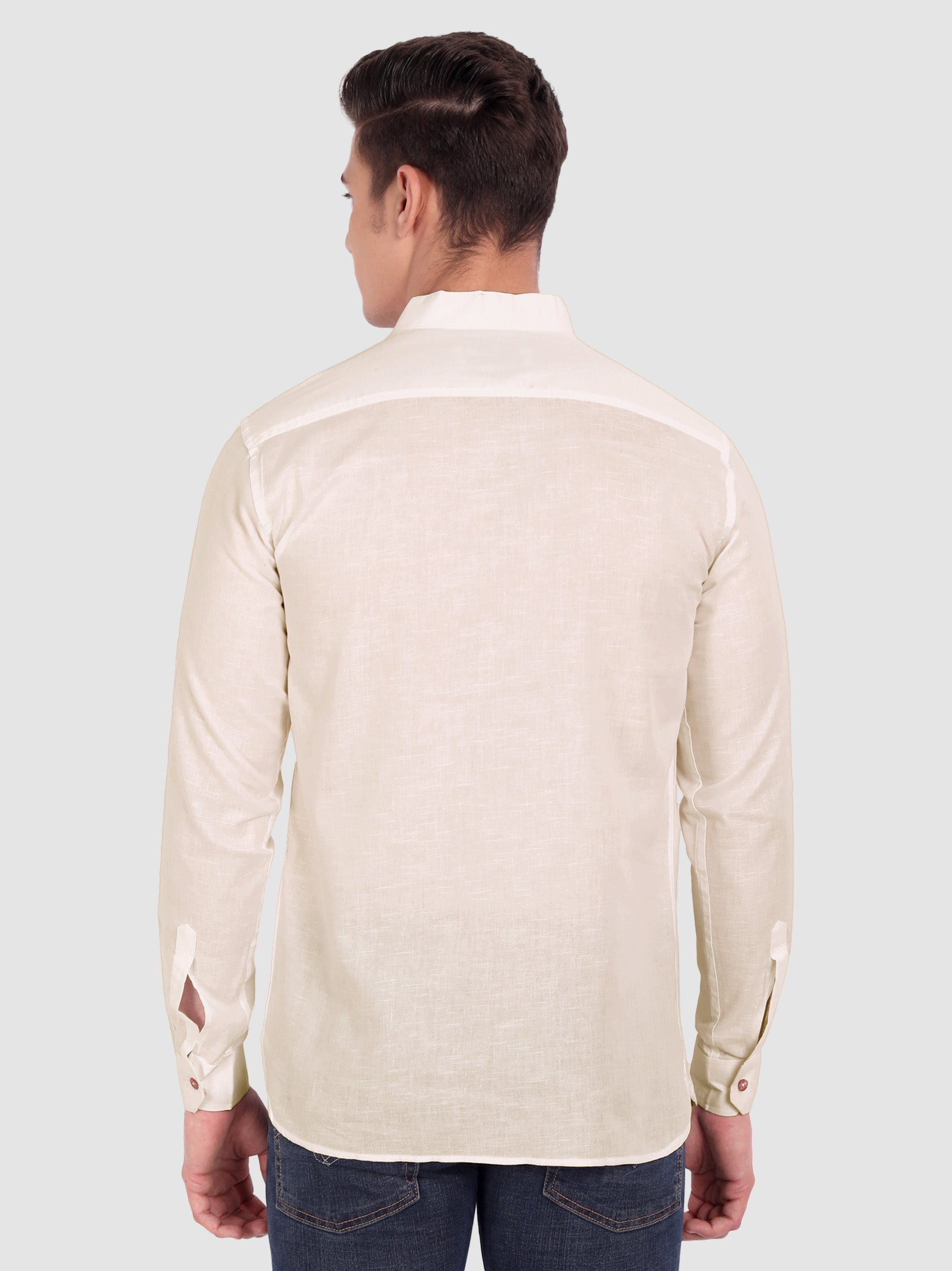 Mens Casual ZIP Style Full Sleeve Cotton Kurta