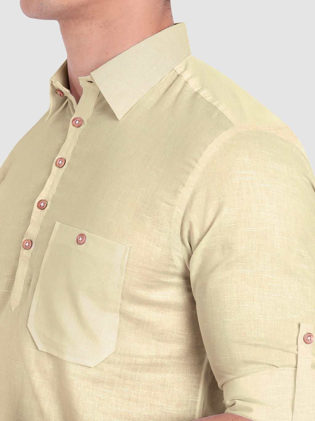 Mens Full Sleeve Casual Cotton Kurta