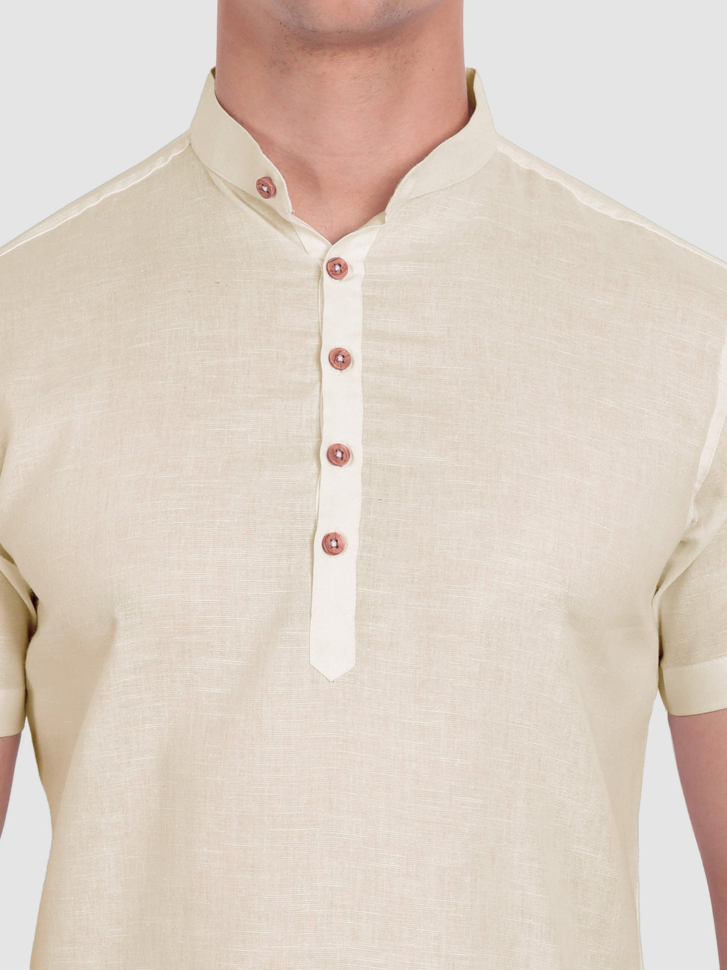 Mens Half Sleeve Casual Cotton Kurta