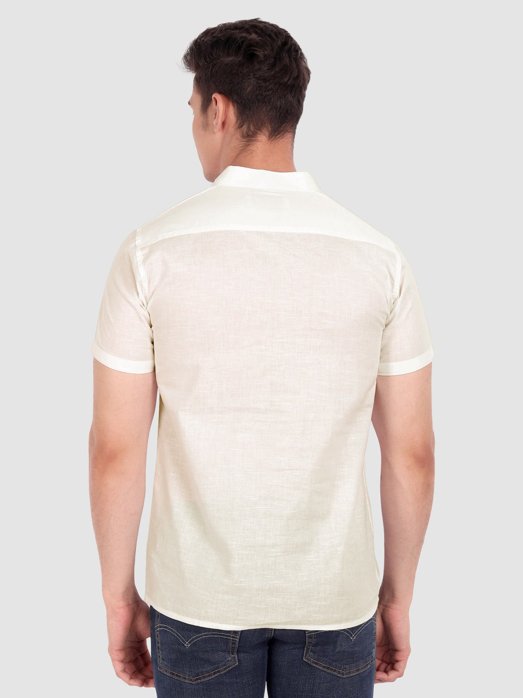 Mens Half Sleeve Casual Cotton Kurta