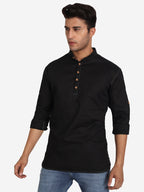 Men Cotton Slim Fit Short kurta