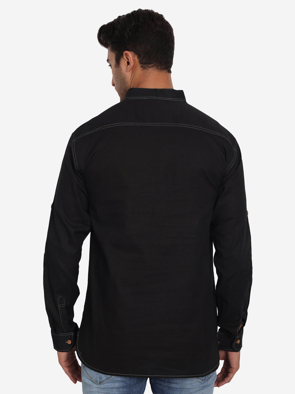 Men Cotton Slim Fit Short kurta