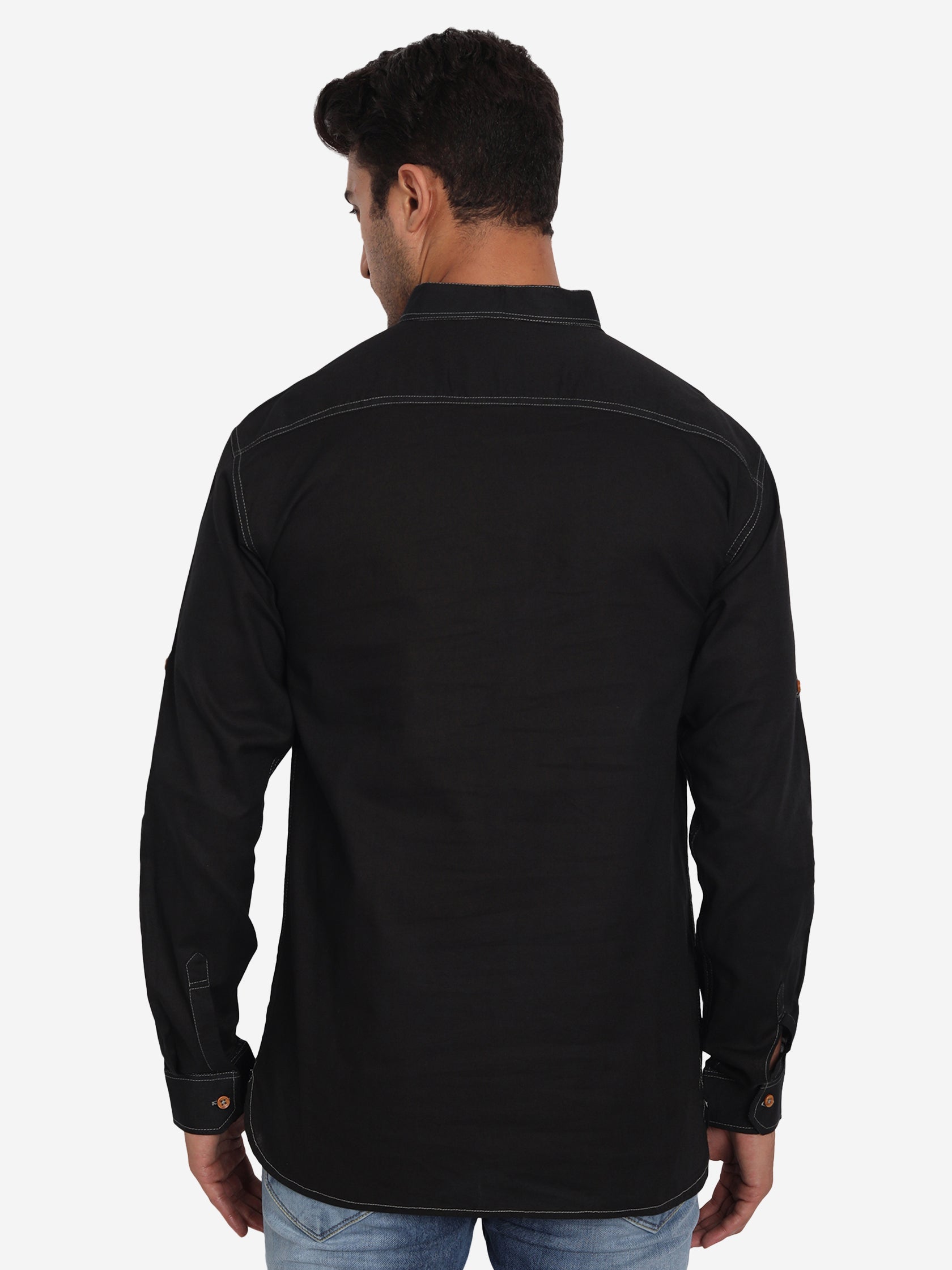 Men Cotton Slim Fit Short kurta