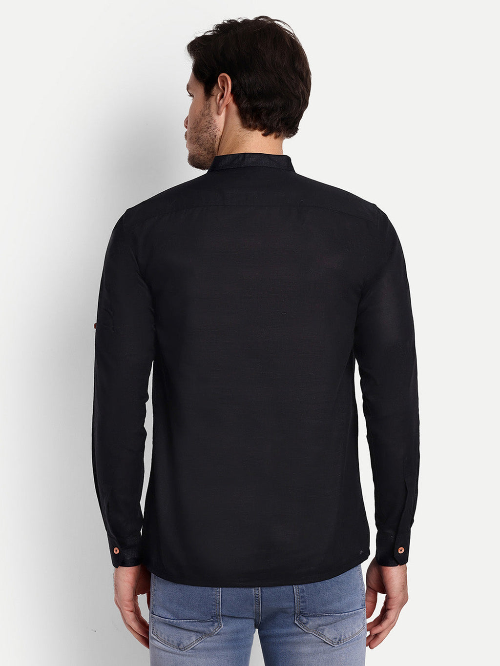 Mens Casual Slim Fit Full Sleeve Double Pocket Cotton Trendy Kurta