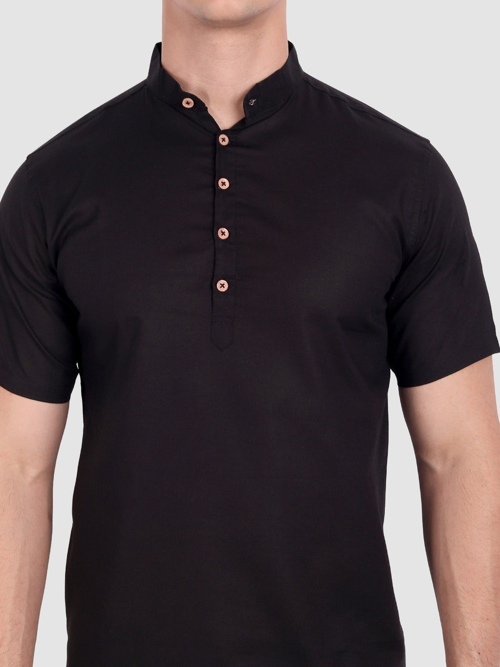 Mens Half Sleeve Casual Cotton Kurta