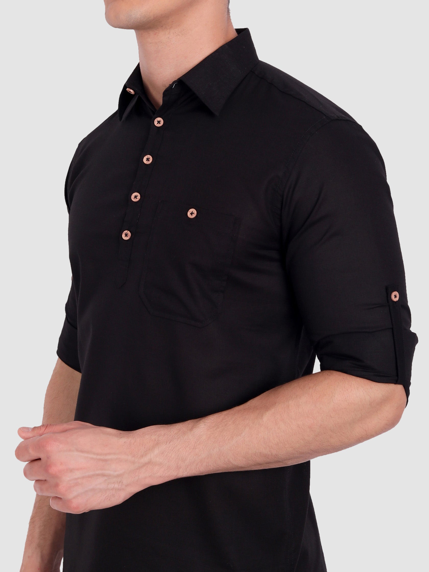 Mens Full Sleeve Casual Cotton Kurta