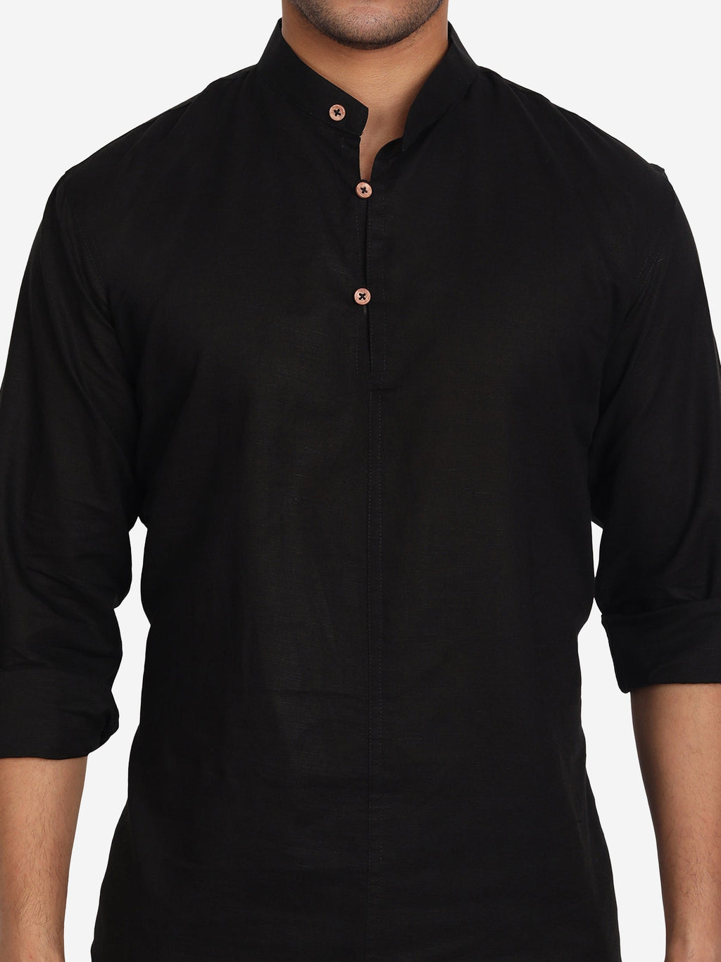 Men Double Button Slim Fit Casual Kurta