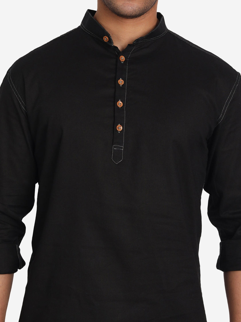 Men Cotton Slim Fit Short kurta