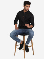 Men Cotton Slim Fit Short kurta