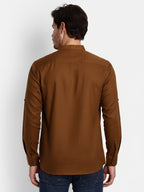 Mens Casual Slim Fit Full Sleeve Double Pocket Cotton Trendy Kurta