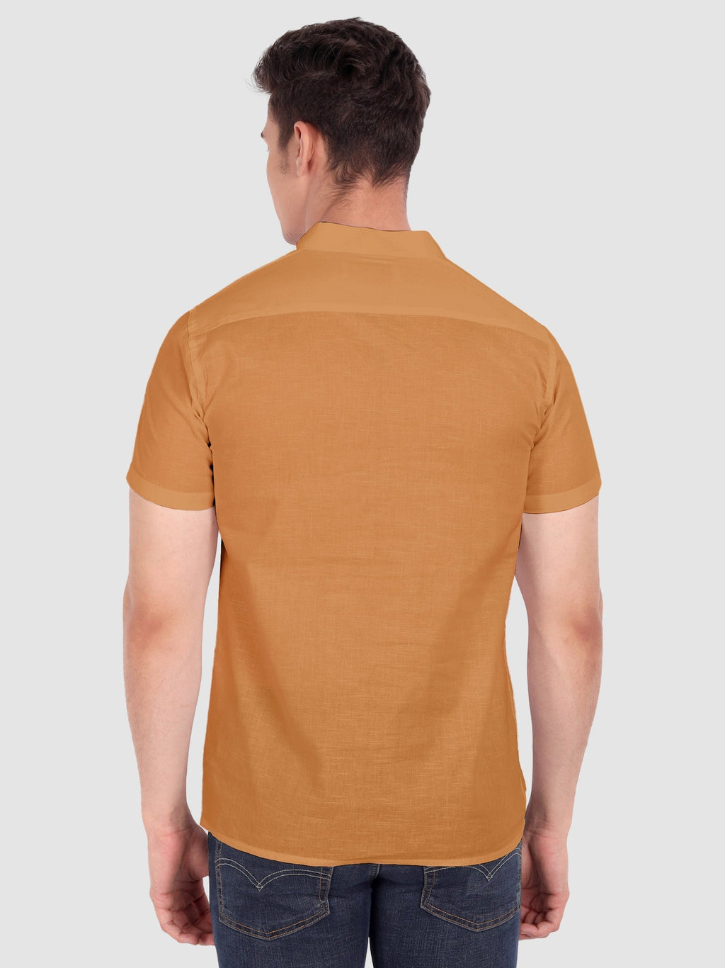 Mens Half Sleeve Casual Cotton Kurta