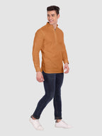 Mens Casual ZIP Style Full Sleeve Cotton Kurta