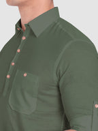 Mens Full Sleeve Casual Cotton Kurta