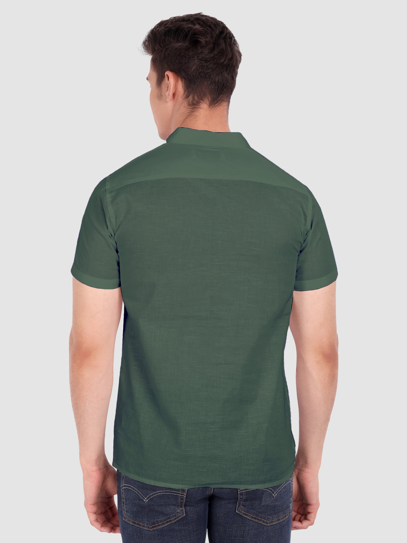 Mens Half Sleeve Casual Cotton Kurta