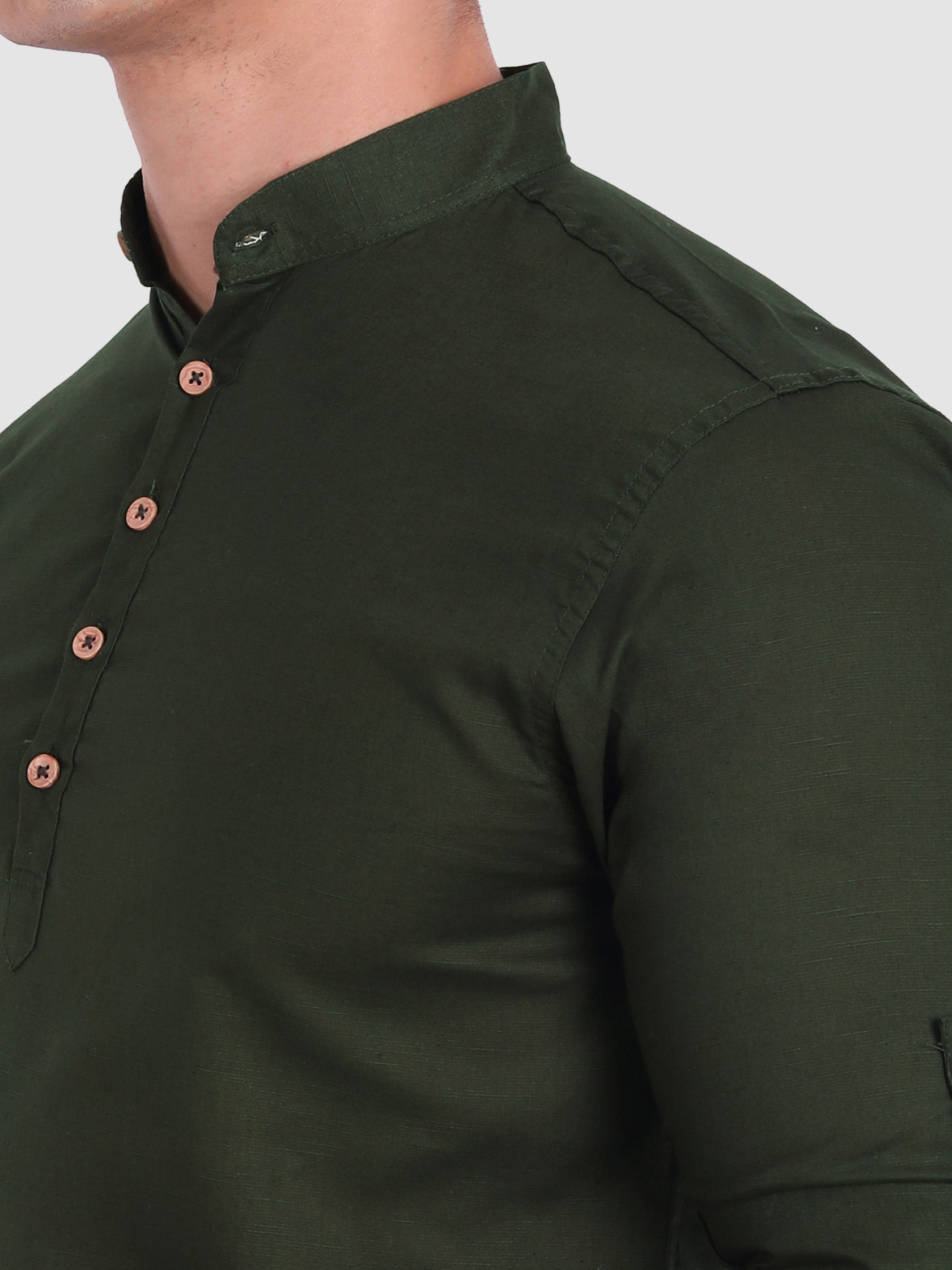 Mens Casual Slim Fit Full Sleeve Cotton Kurta