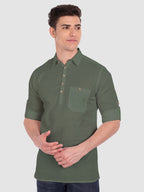 Mens Full Sleeve Casual Cotton Kurta