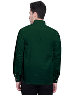 Mens Casual Slim Fit Full Sleeve Double Pocket Cotton Kurta