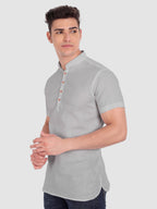 Mens Half Sleeve Casual Cotton Kurta