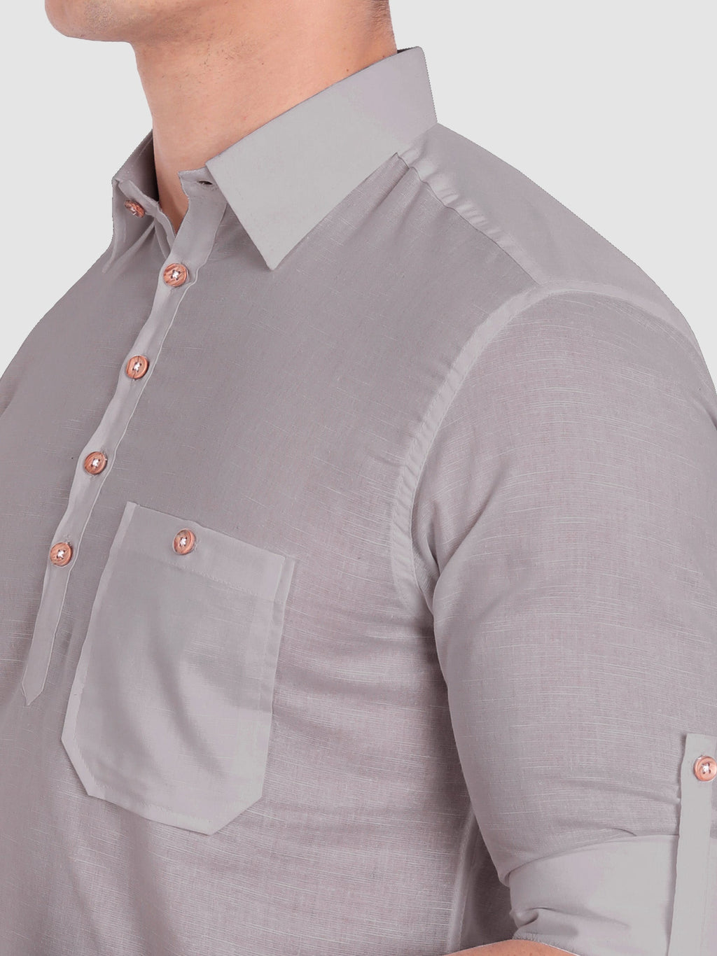 Mens Full Sleeve Casual Cotton Kurta