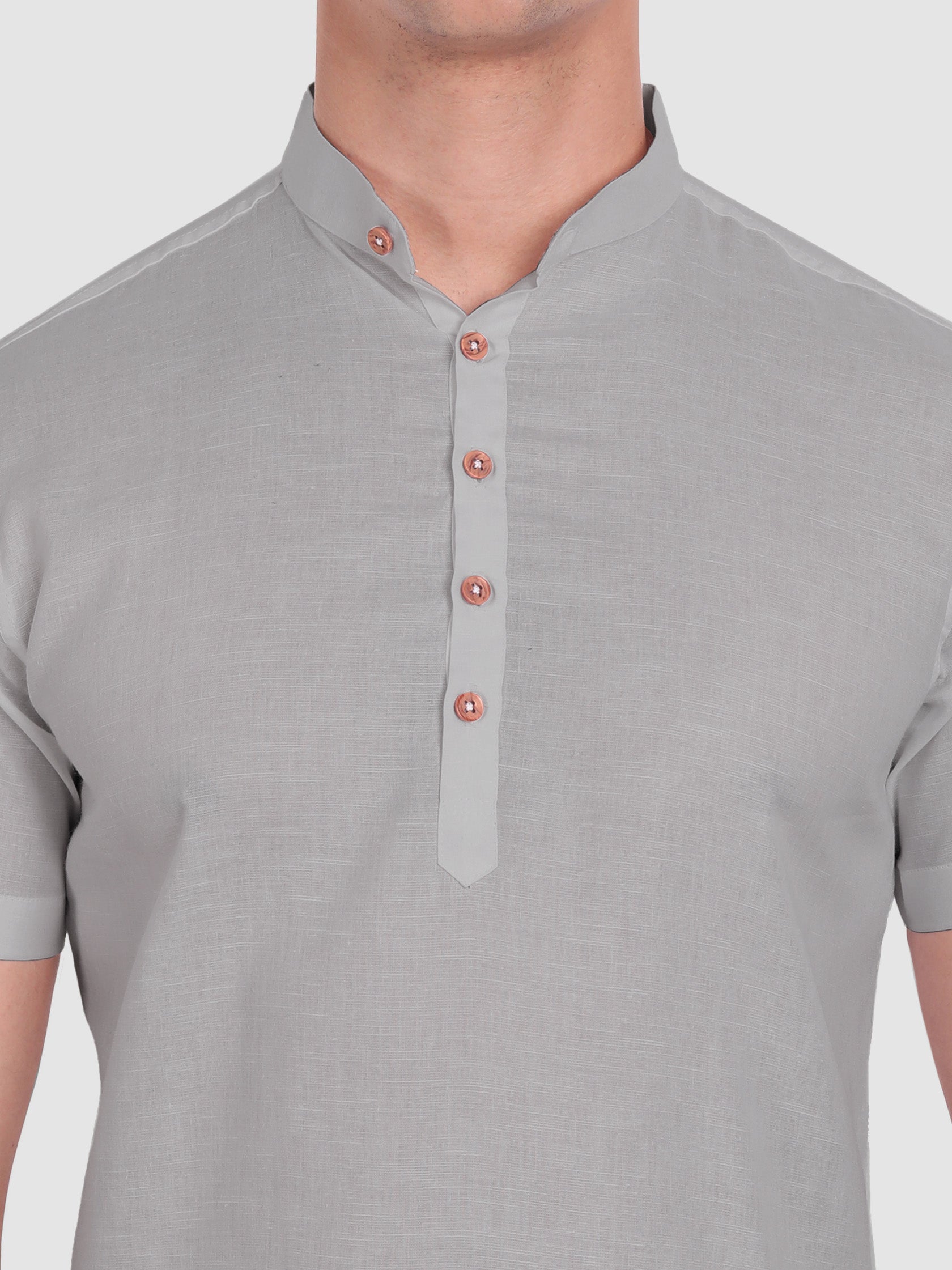 Mens Half Sleeve Casual Cotton Kurta