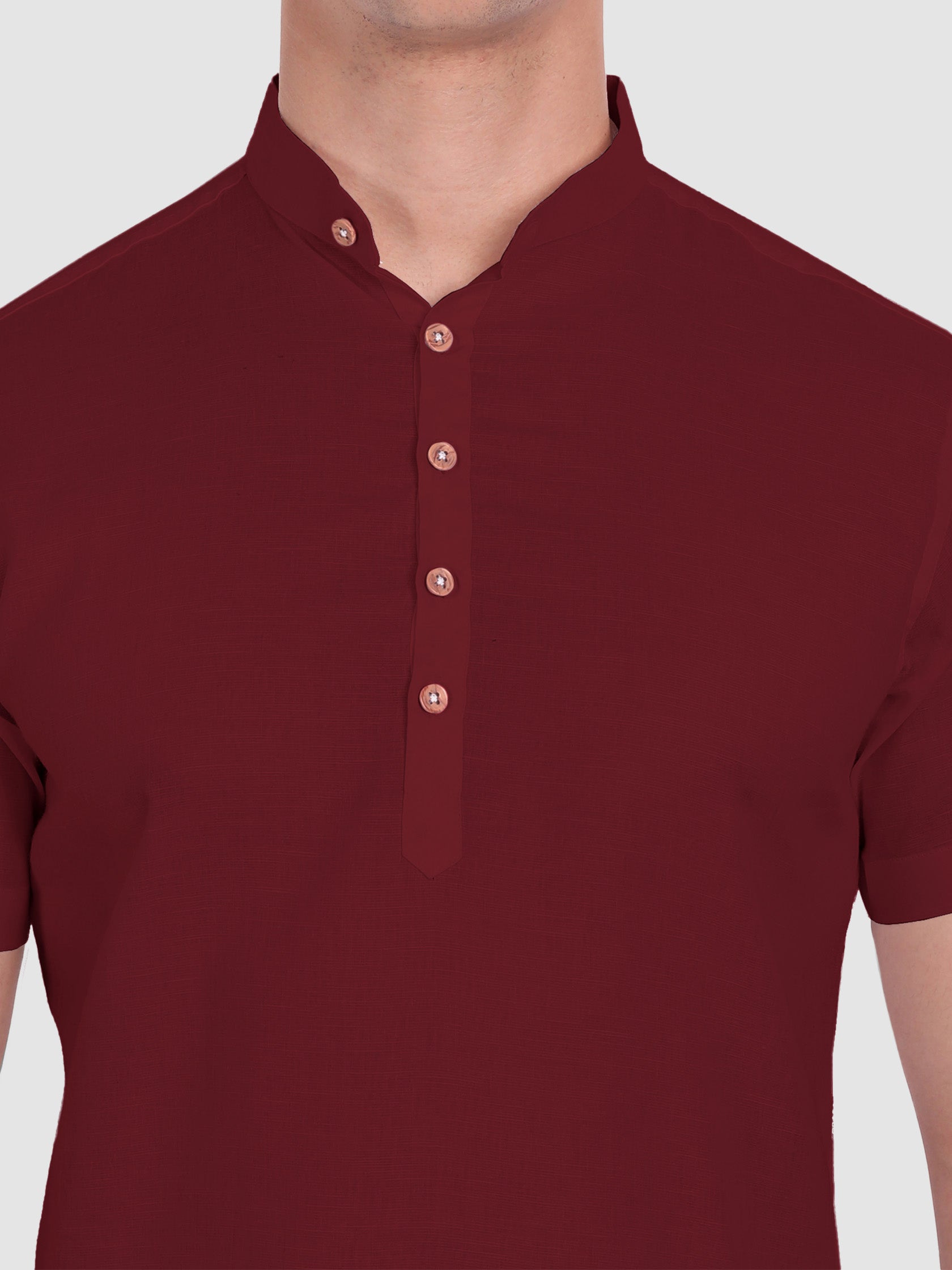 Mens Half Sleeve Casual Cotton Kurta