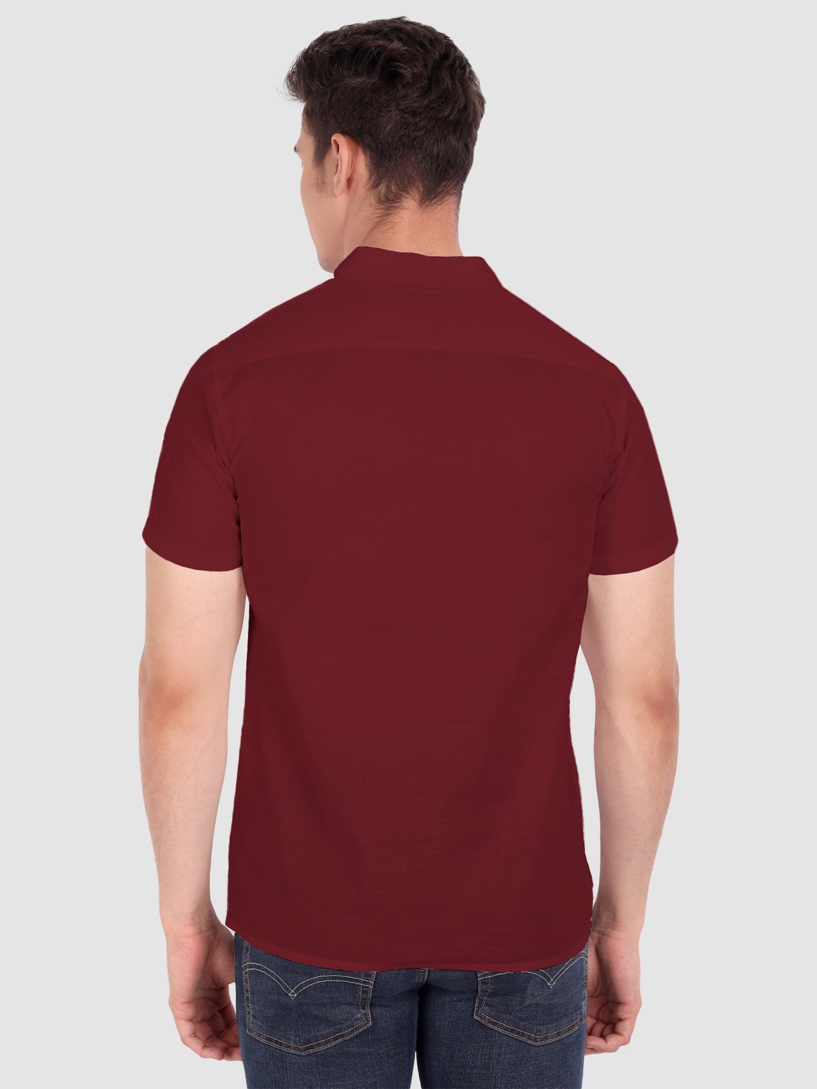 Mens Half Sleeve Casual Cotton Kurta