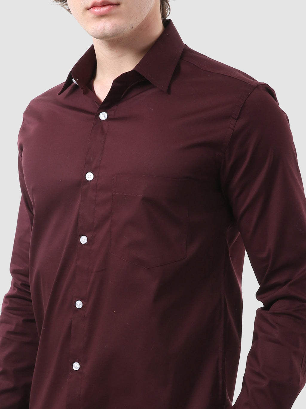 Mens Formal Full Sleeve Plain Shirt