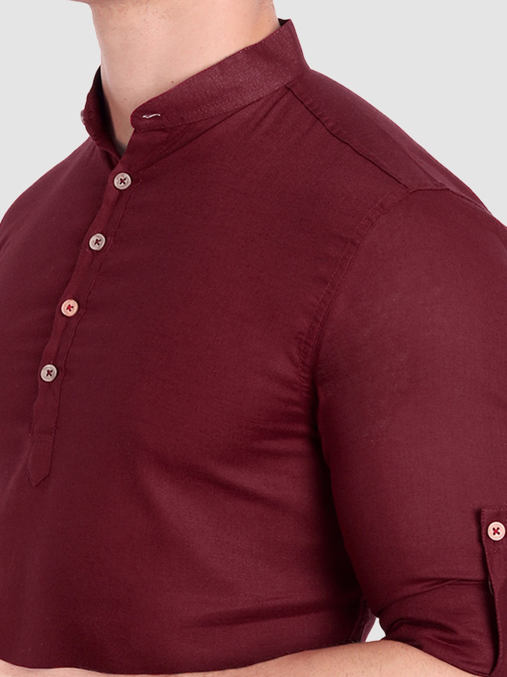 Mens Casual Slim Fit Full Sleeve Cotton Kurta