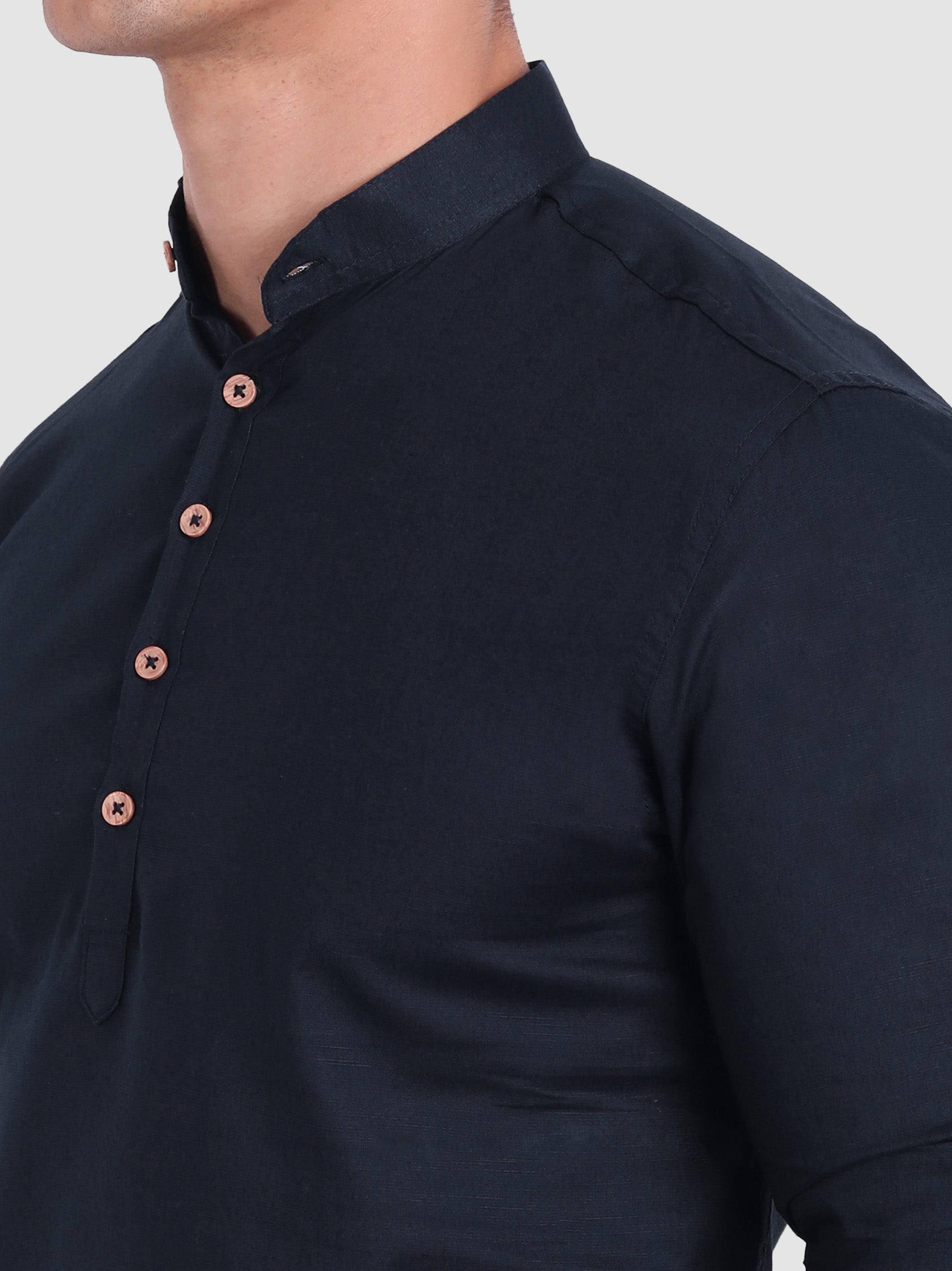 Mens Casual Slim Fit Full Sleeve Cotton Kurta