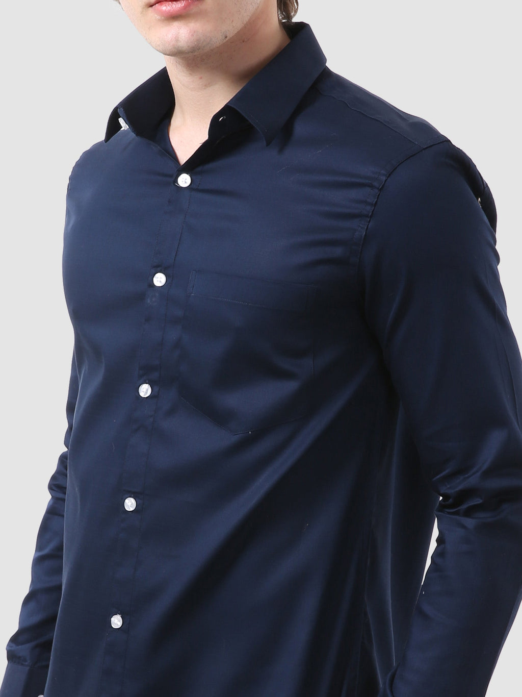 Mens Formal Full Sleeve Plain Shirt