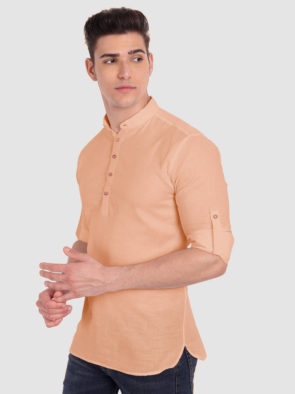 Mens Casual Slim Fit Full Sleeve Cotton Kurta