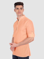 Mens Casual ZIP Style Full Sleeve Cotton Kurta