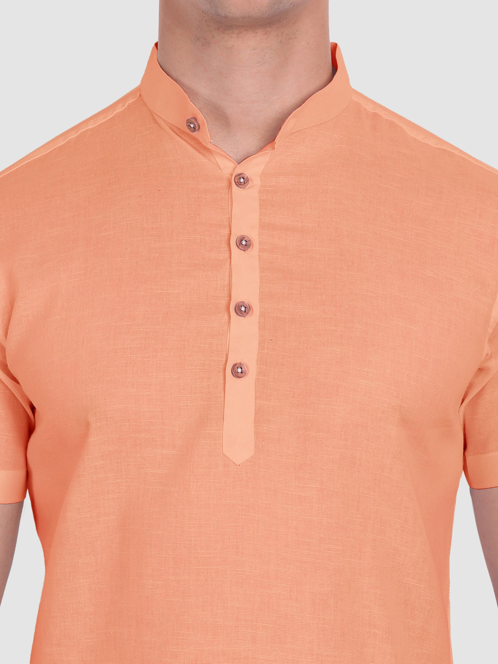Mens Half Sleeve Casual Cotton Kurta