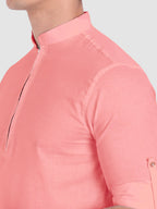 Mens Casual ZIP Style Full Sleeve Cotton Kurta