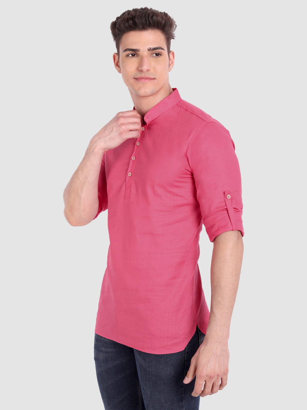Mens Casual Slim Fit Full Sleeve Cotton Kurta