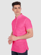Mens Half Sleeve Casual Cotton Kurta