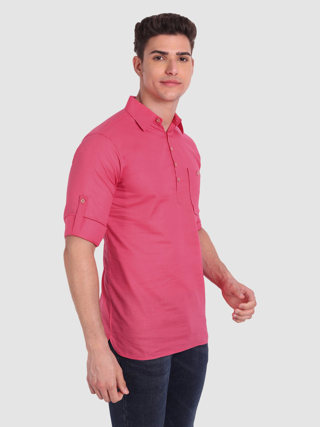 Mens Full Sleeve Casual Cotton Kurta