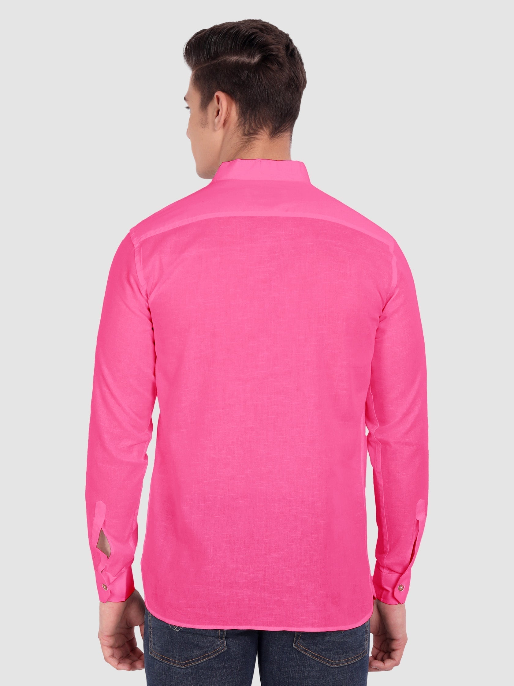 Mens Casual ZIP Style Full Sleeve Cotton Kurta