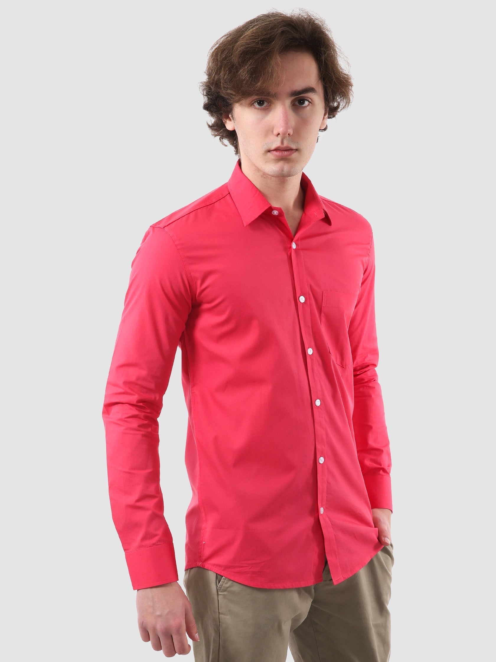 Mens Formal Full Sleeve Plain Shirt