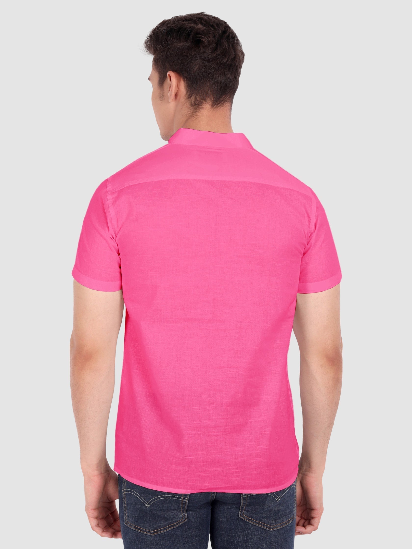 Mens Half Sleeve Casual Cotton Kurta