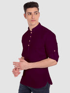 Mens Casual Slim Fit Full Sleeve Cotton Kurta