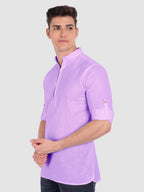 Mens Casual ZIP Style Full Sleeve Cotton Kurta