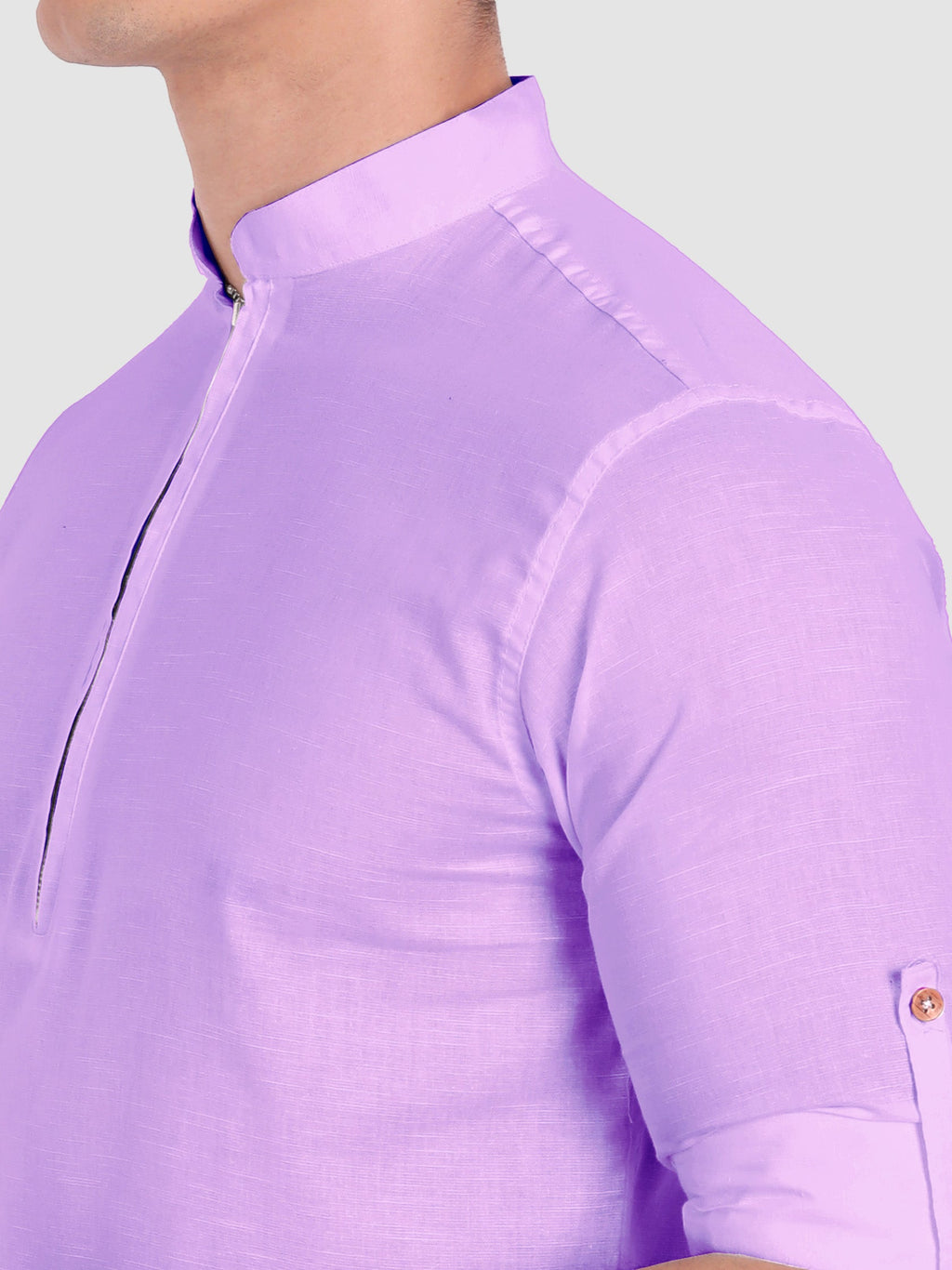 Mens Casual ZIP Style Full Sleeve Cotton Kurta