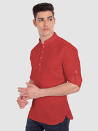 Mens Casual Slim Fit Full Sleeve Cotton Kurta