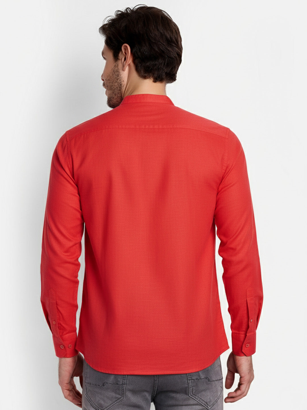 Mens Casual Slim Fit Full Sleeve Double Pocket Cotton Trendy Kurta