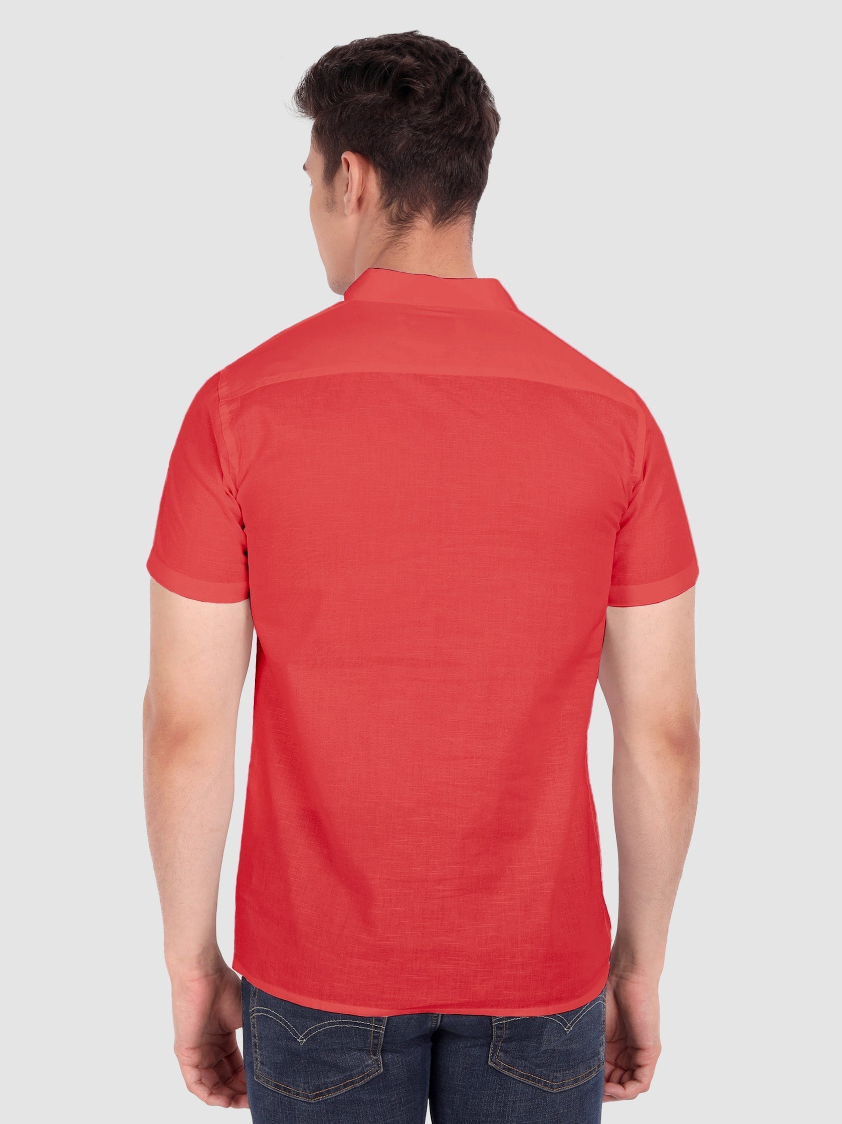 Mens Half Sleeve Casual Cotton Kurta