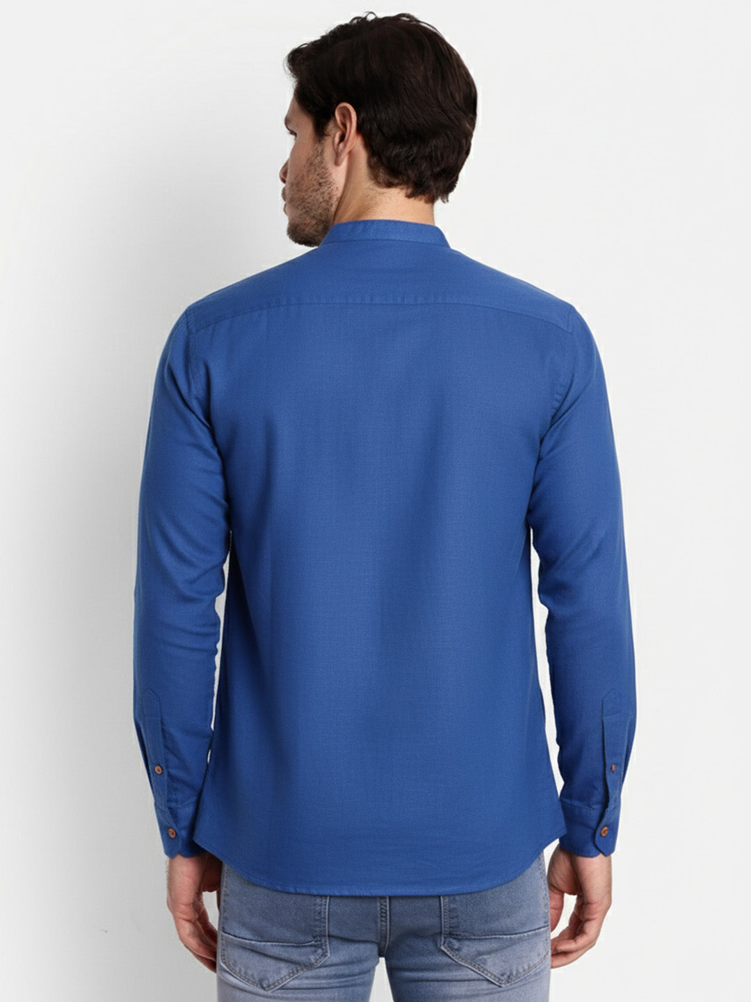 Mens Casual Slim Fit Full Sleeve Double Pocket Cotton Trendy Kurta