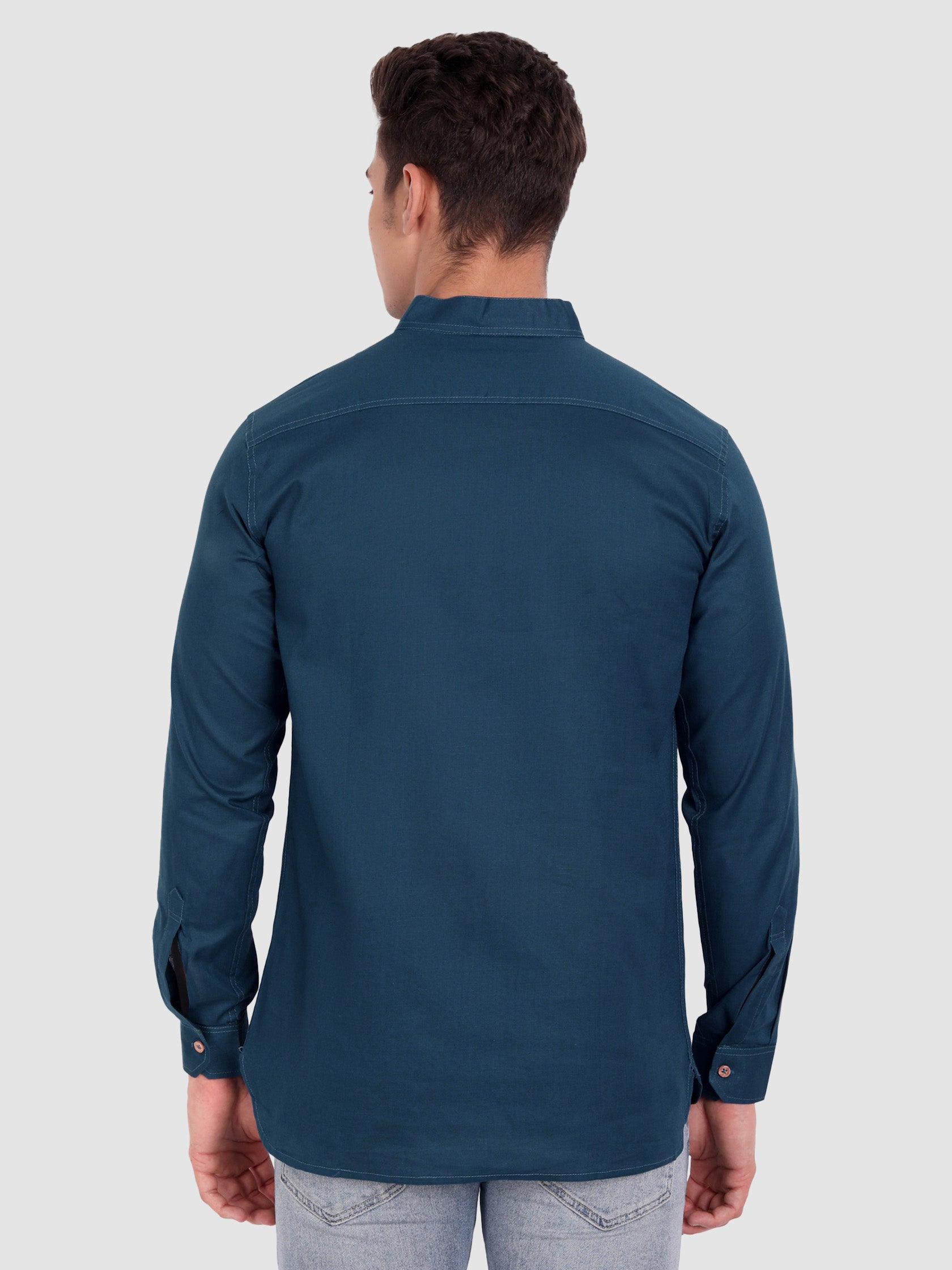 Mens Casual Slim Fit Full Sleeve Cotton Kurta