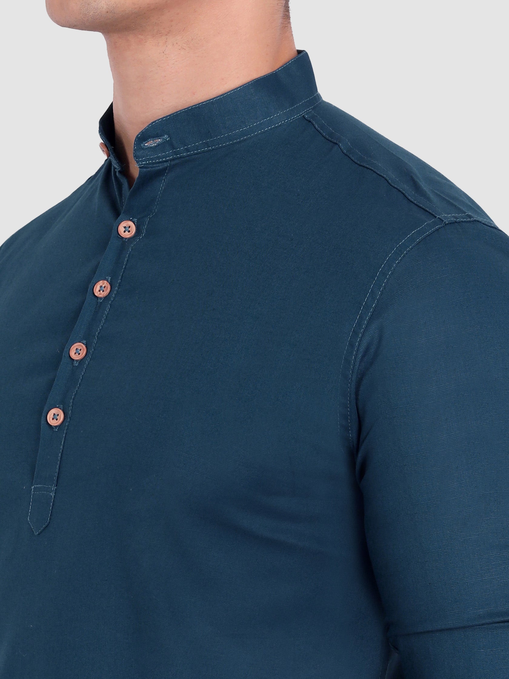 Mens Casual Slim Fit Full Sleeve Cotton Kurta