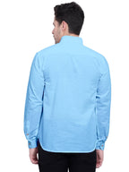 Mens Casual Slim Fit Full Sleeve Double Pocket Cotton Kurta
